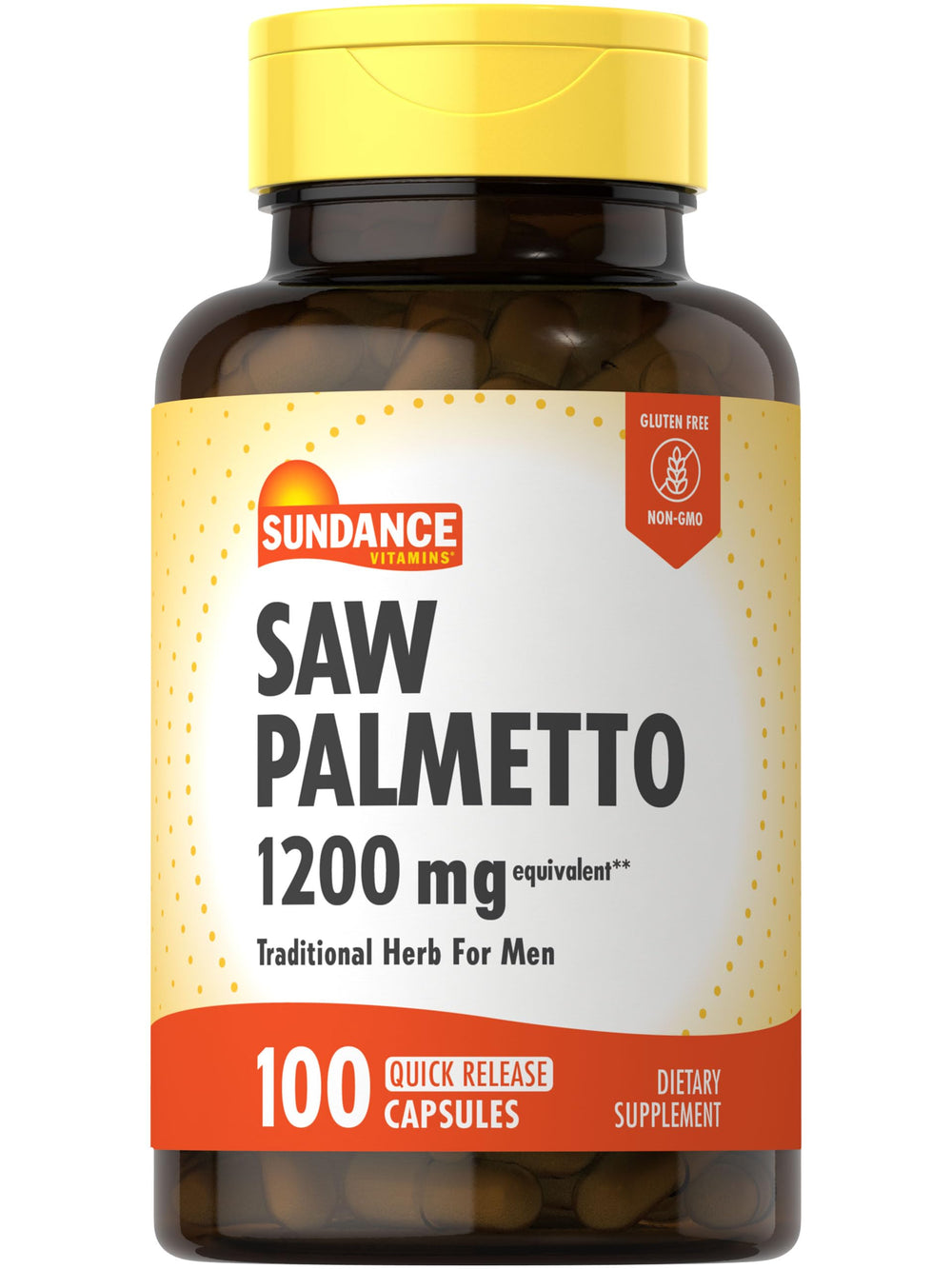 Bottle of Sundance Saw Palmetto 1200mg for Men
