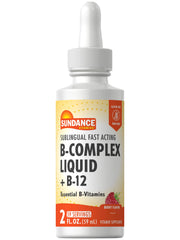 Sundance Sublingual Vitamin B Complex Berry flavor bottle, 2 oz