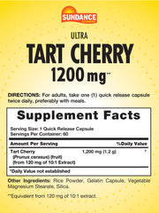 Close-up of Tart Cherry 10:1 extract capsule