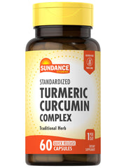 Sundance Turmeric Curcumin Complex bottle on white background