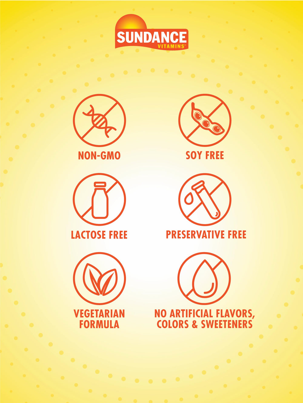 Sundance Vitamin B-Complex with B-12 packaging – vegetarian friendly