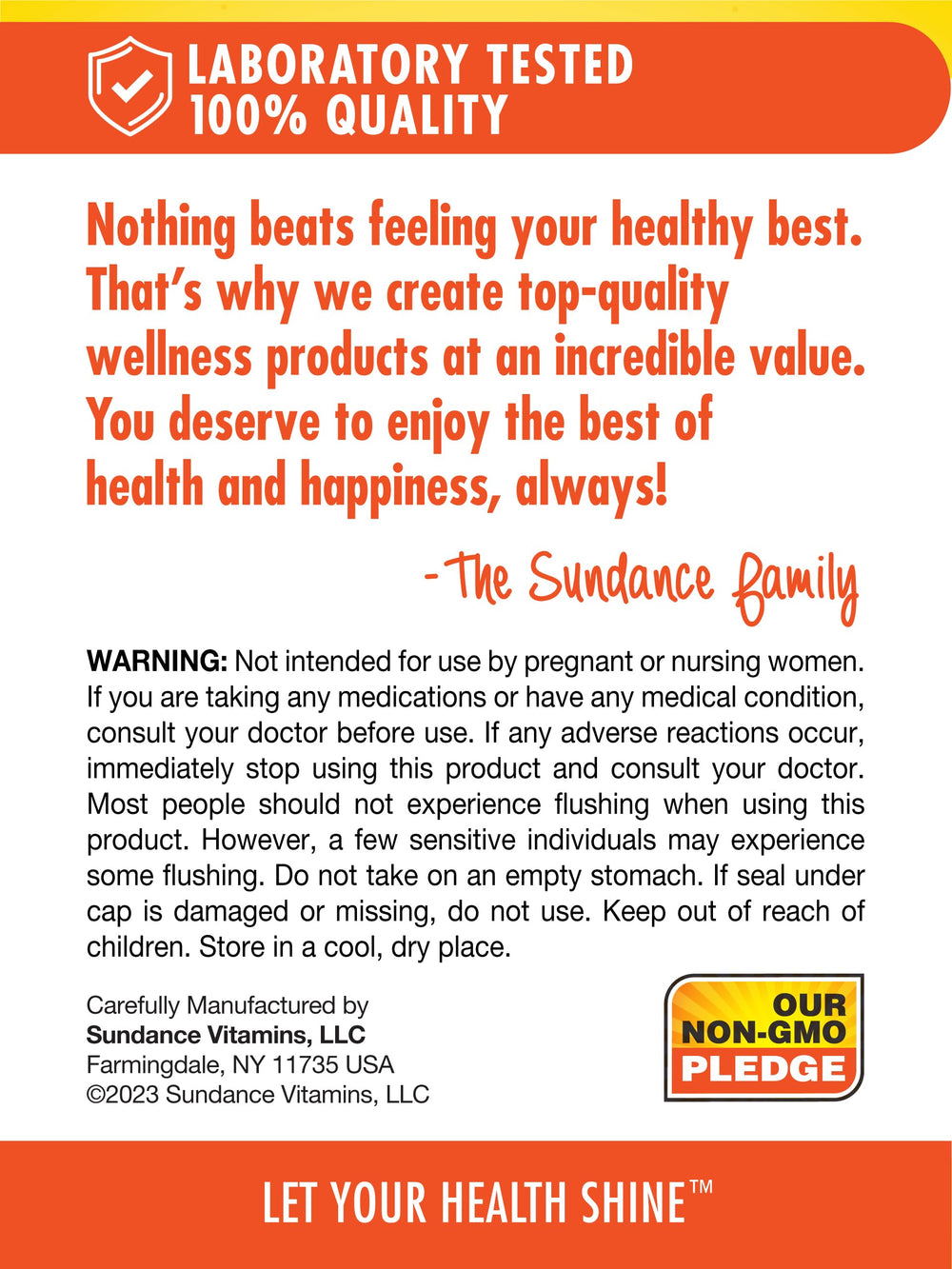 Sundance Vitamins packaging and branding