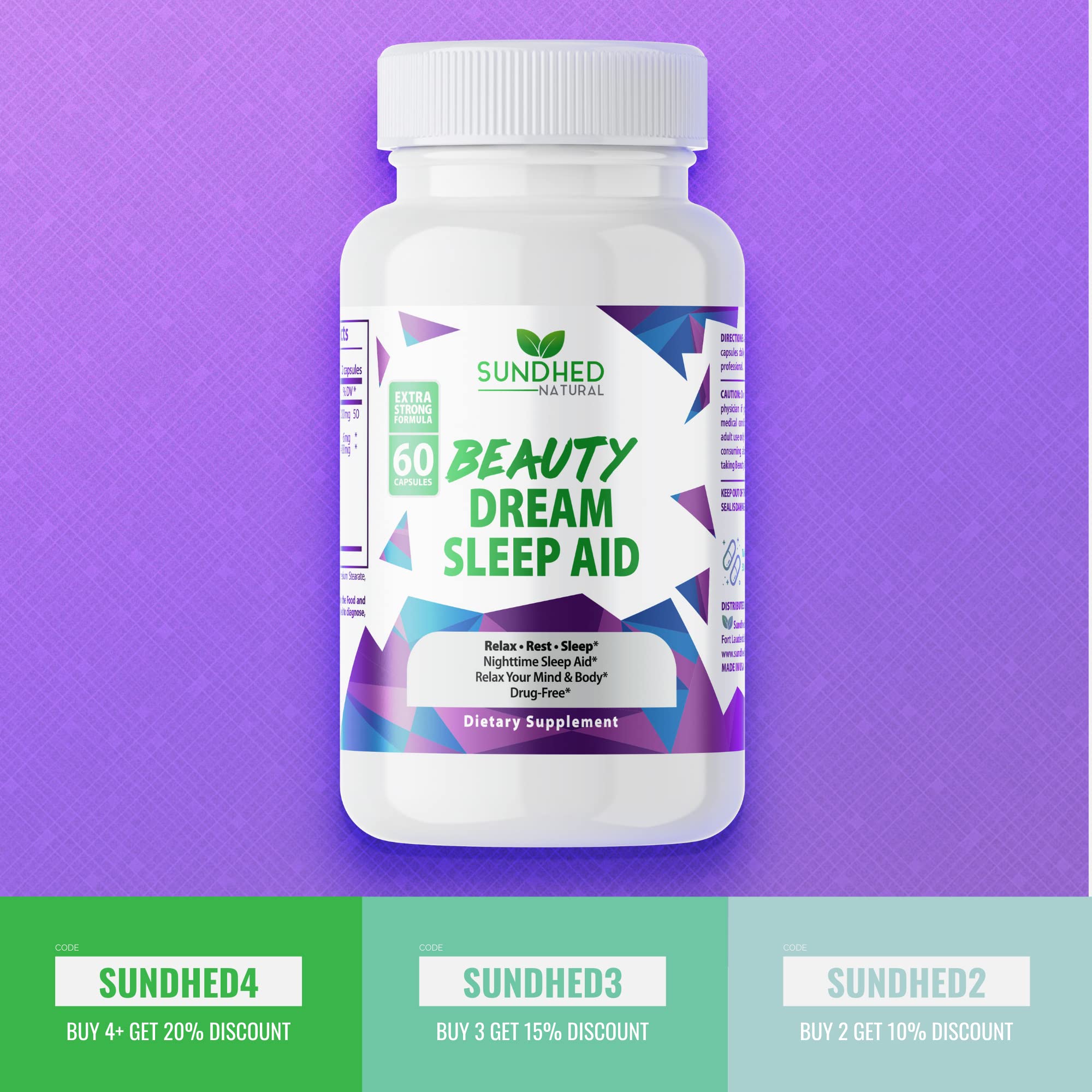 Melatonin capsules with botanical ingredients around