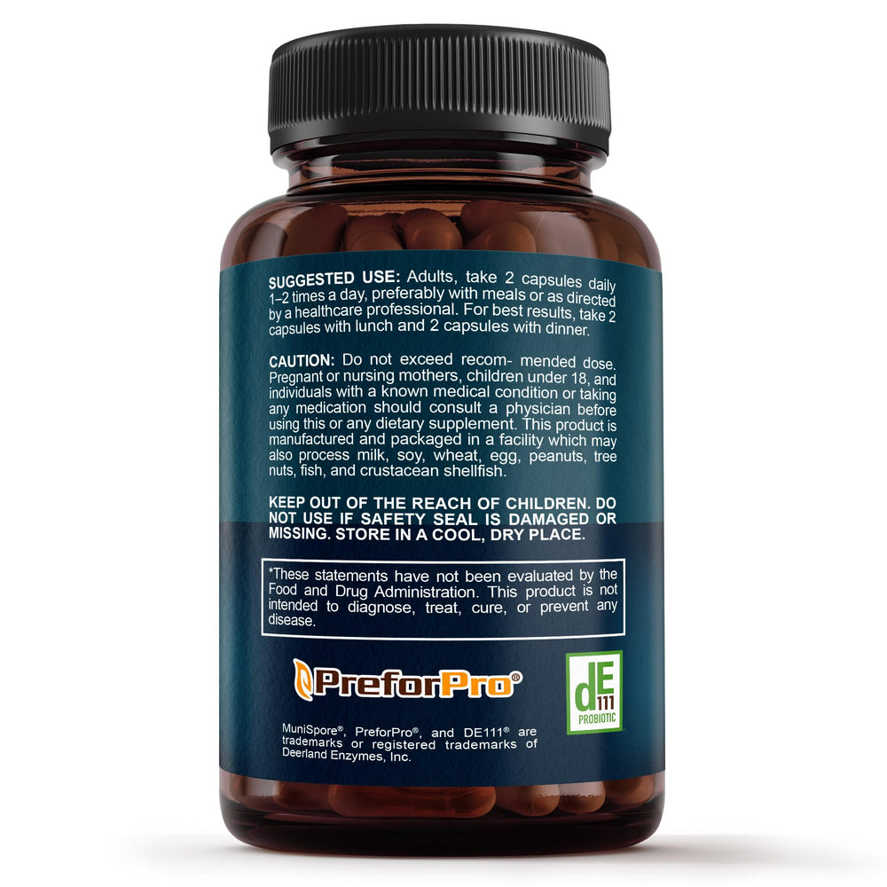 Close-up of Sunergetic 4-in-1 probiotic bottle