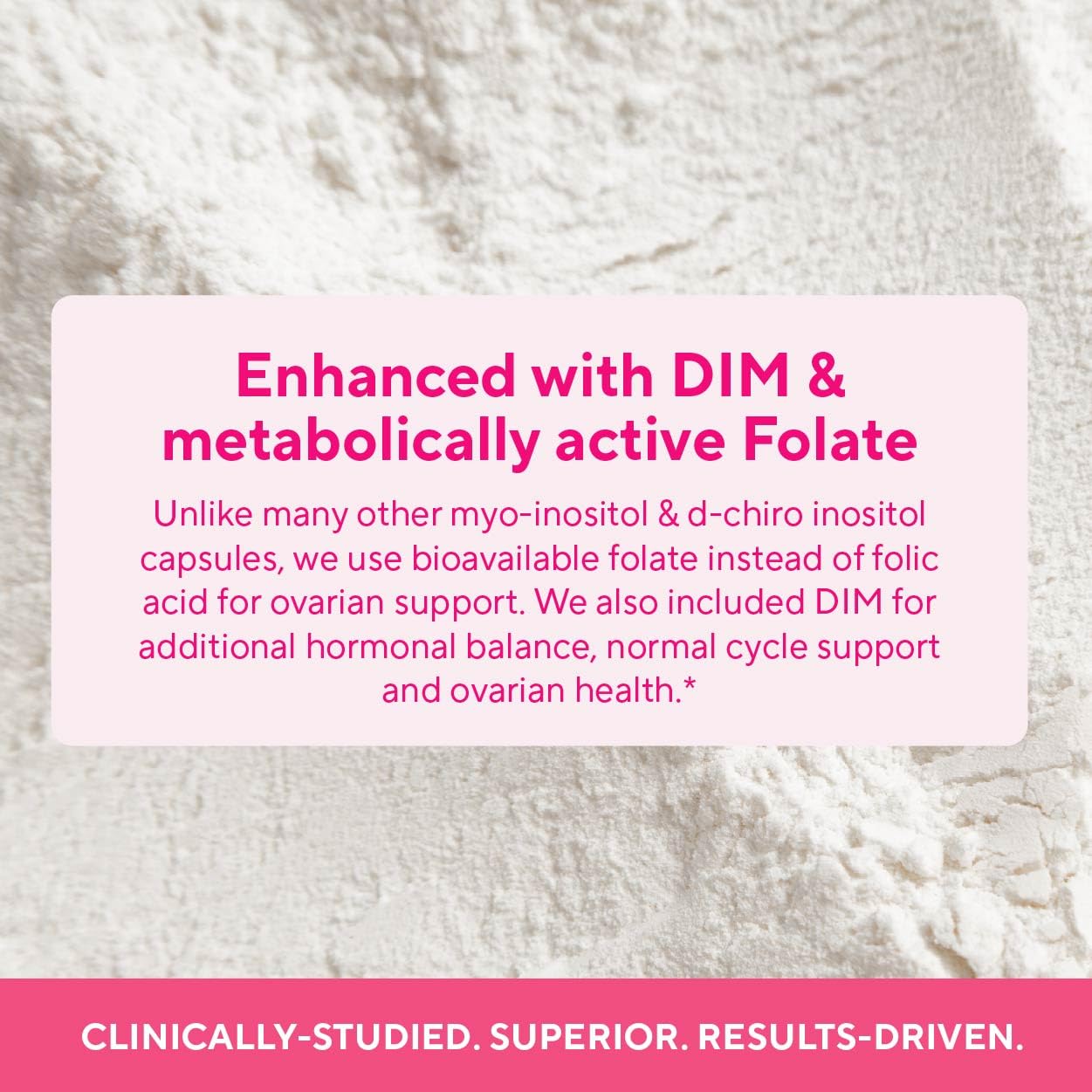 Myo‑inositol powder texture and capsule contents for visible ingredient quality
