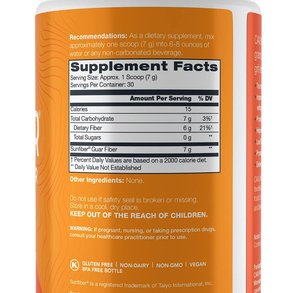 Close-up of Sunfiber powder texture