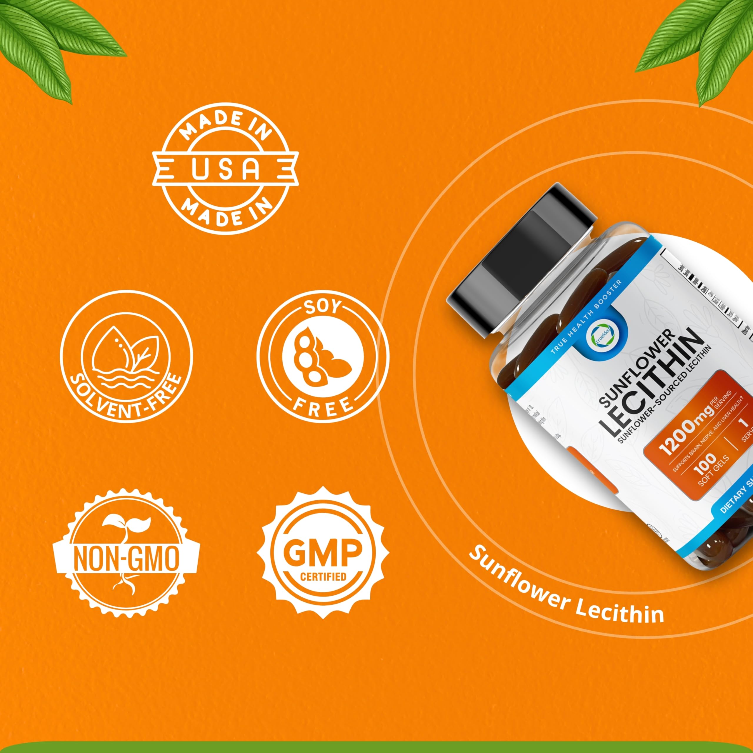 Made in USA GMP-certified facility label