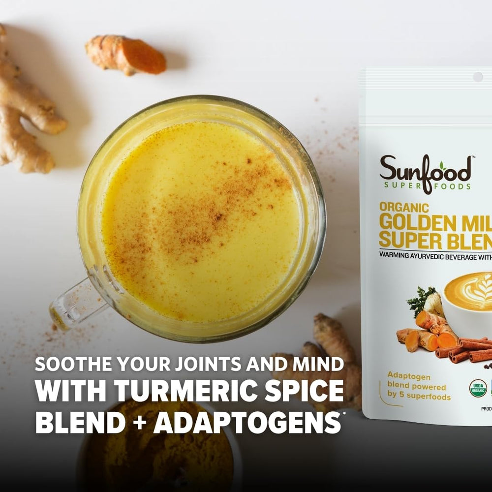 Organic turmeric latte powder with ginger and spices