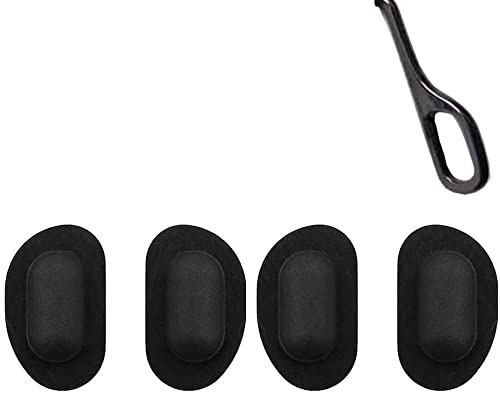 Two pairs of soft silicone nose pads for eyeglasses