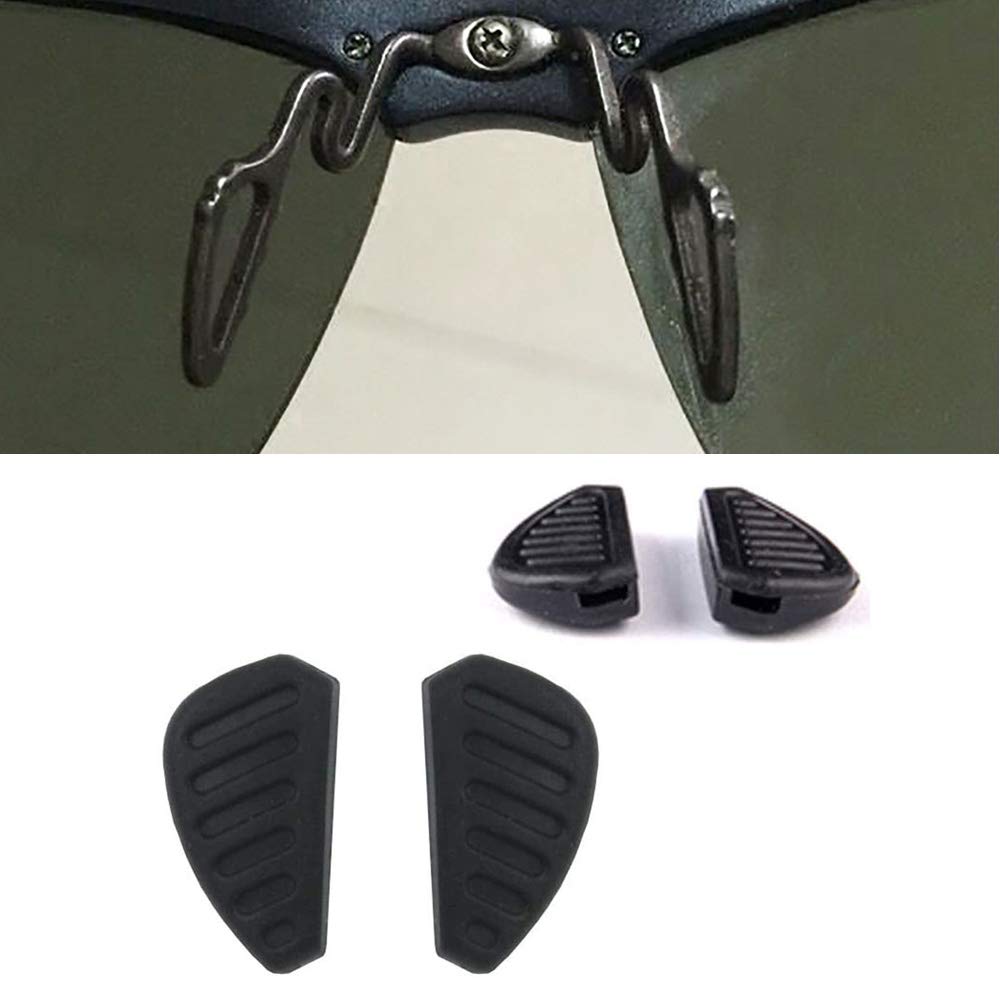 Soft silicone sunglass nose pads 17mm size, front view