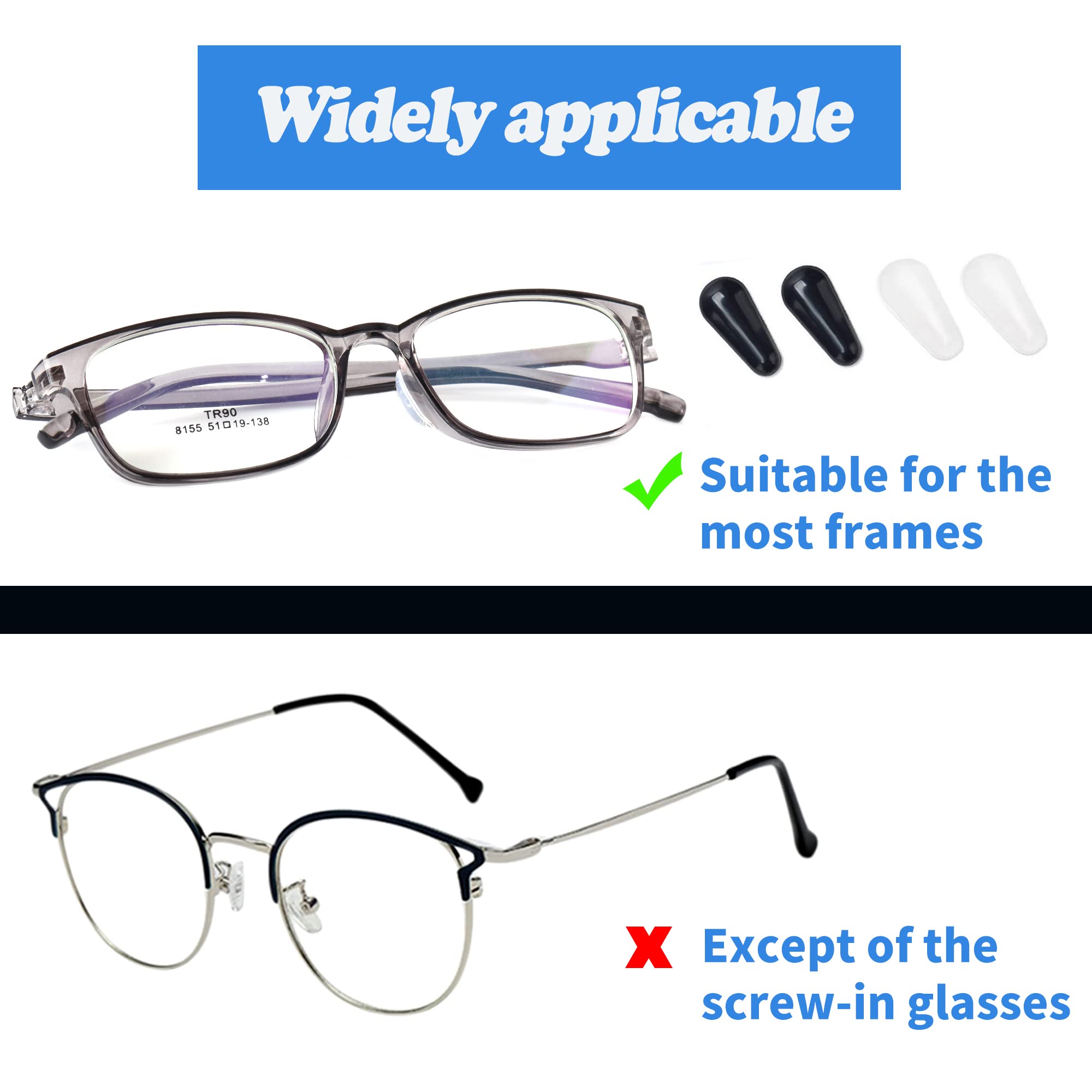 Sunglasses with silicone nose pads for comfort