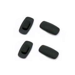 Replacement 13mm x 6mm square nose pads for sunglasses and eyeglasses - push-in or slide-in
