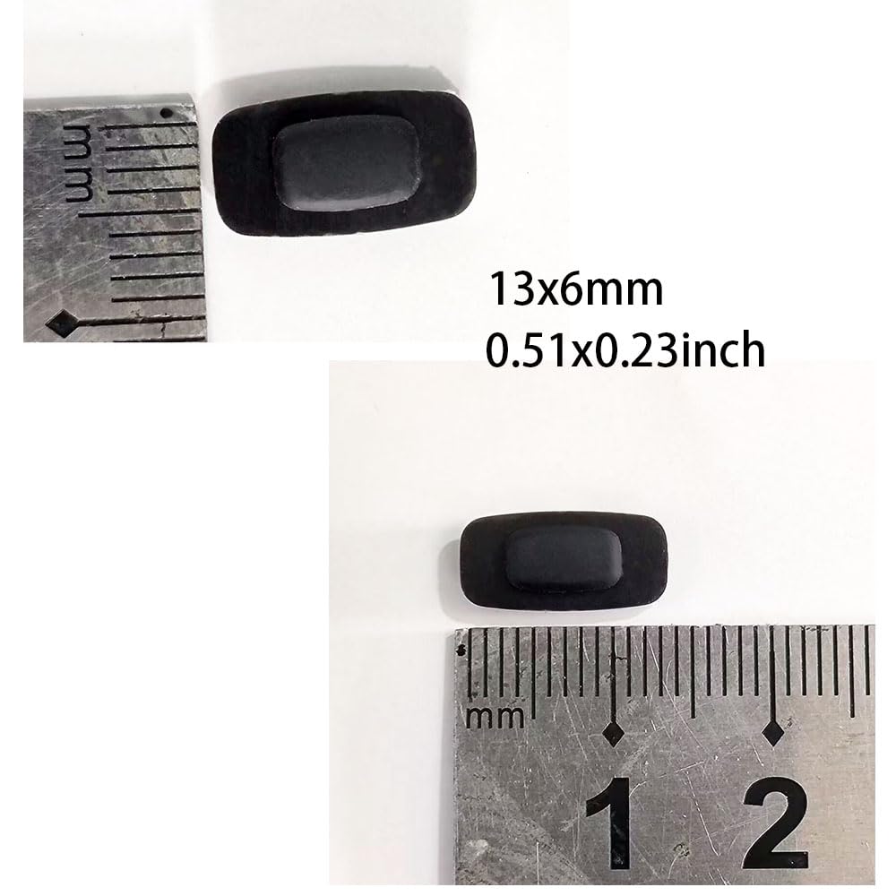 Sunglasses nose pads 13mm 6mm square shape - anti-slip and comfortable