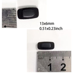 Sunglasses nose pads 13mm 6mm square shape - anti-slip and comfortable