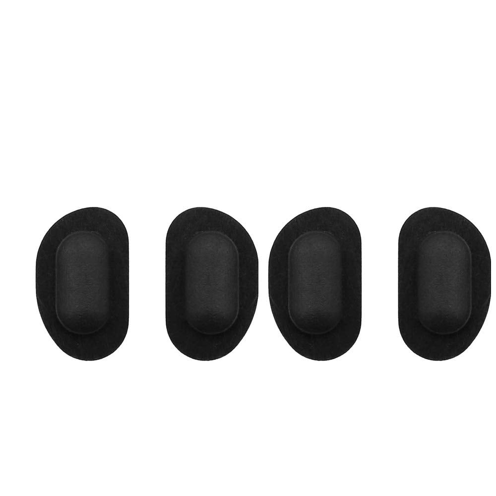 Five pairs of black silicone nose pads for sunglasses and eyeglasses