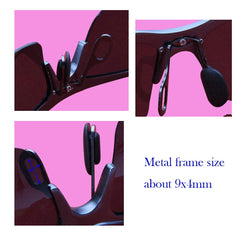 Close-up of black silicone nose pads, 15.5mm size