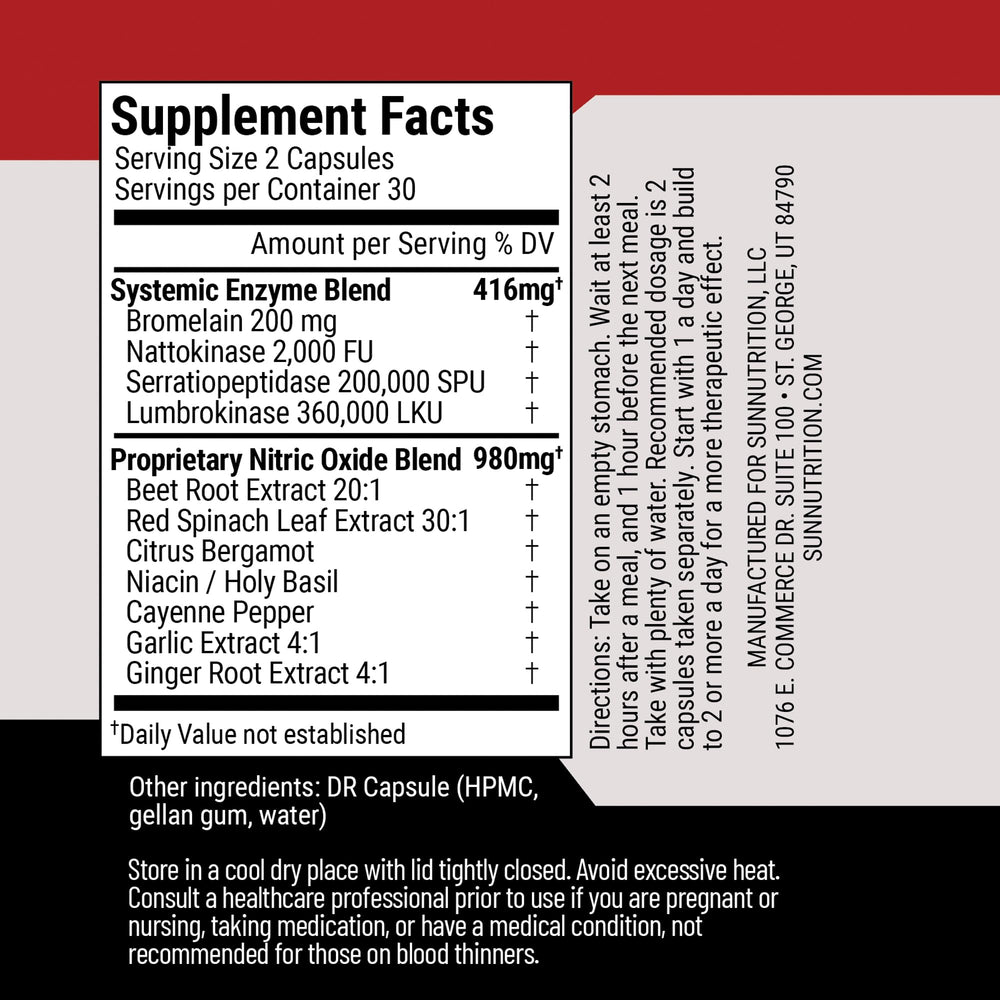 Close-up of SunNutrition nattokinase capsules