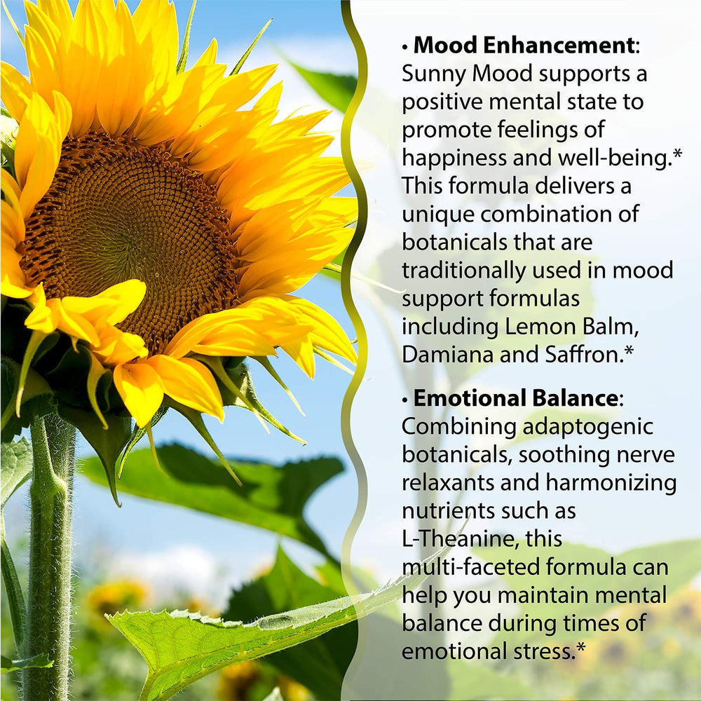 Mood support concept with energy and tranquility