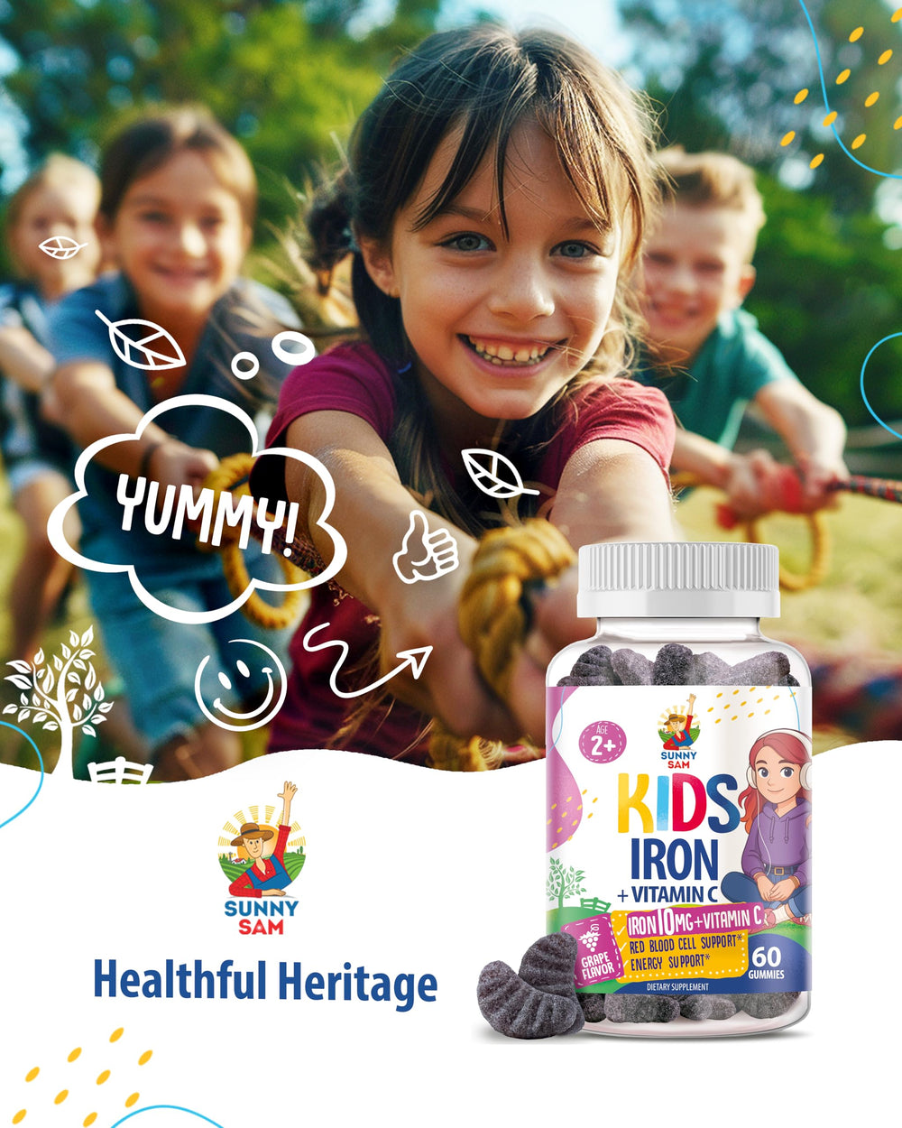 Packaging label highlighting non-GMO gluten-free and dairy-free attributes