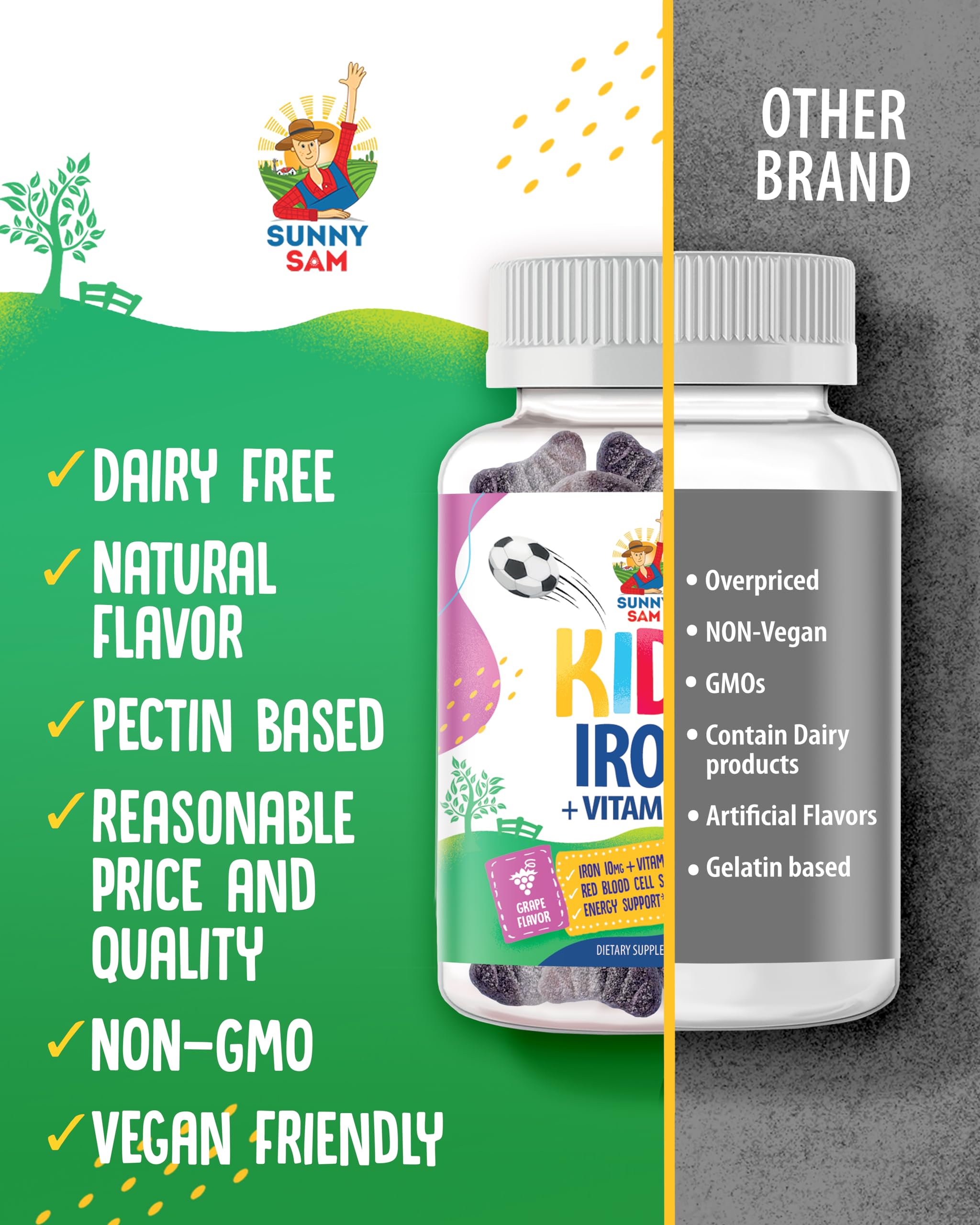 Gummies with vitamin C for immune support