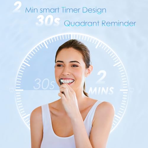 Toothbrush displaying 2-minute smart timer