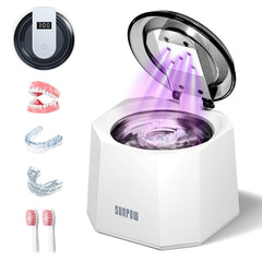 SUNPOW ultrasonic cleaner with 48kHz frequency for retainers and dentures