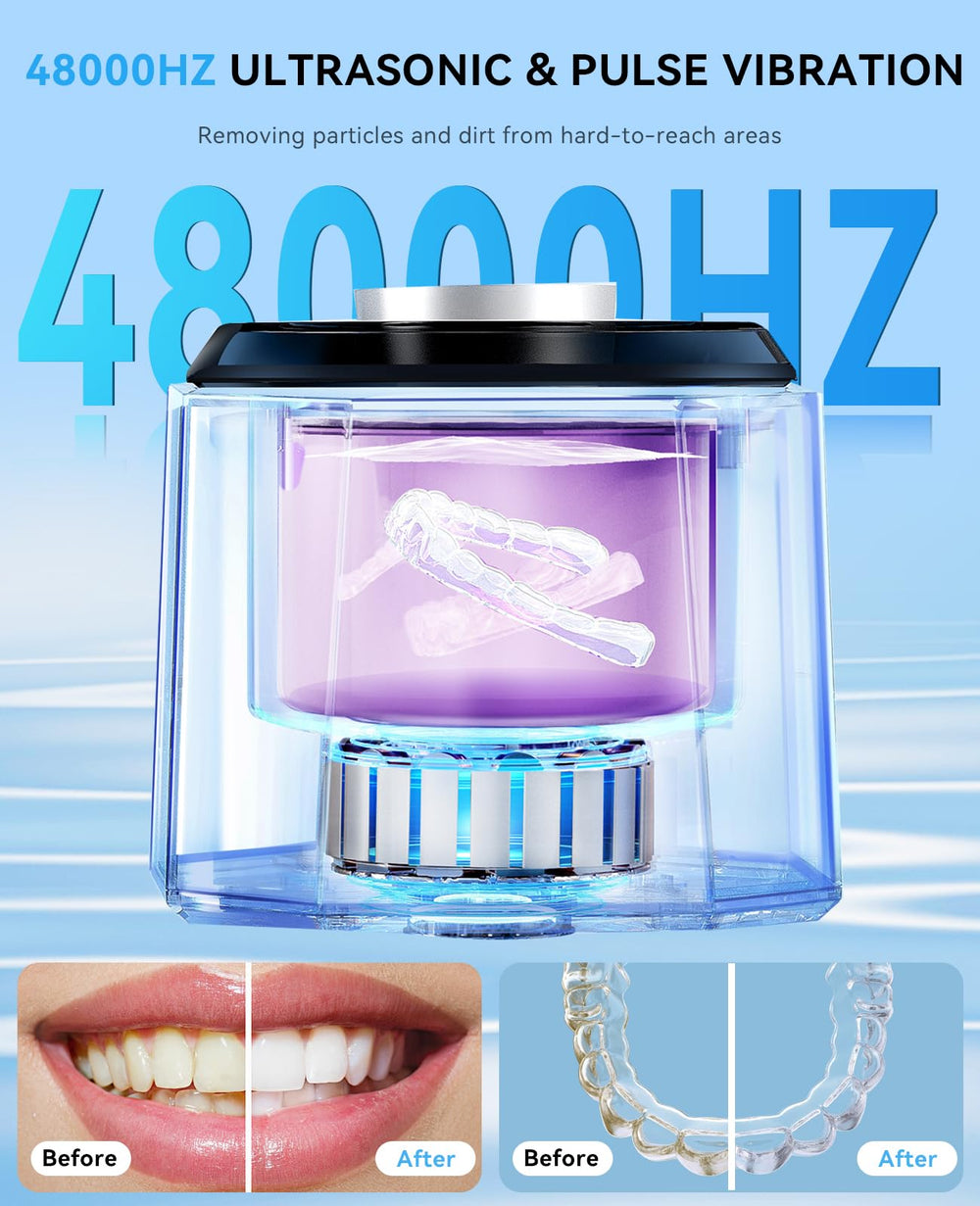 Close-up of SUNPOW cleaner showing 5 UV LED lights
