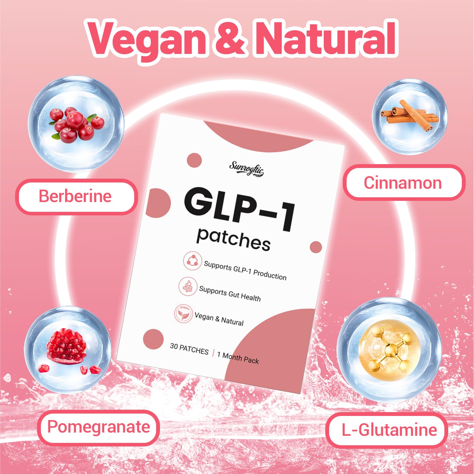 Sunrogftic GLP-1 Patch pack with 30 patches
