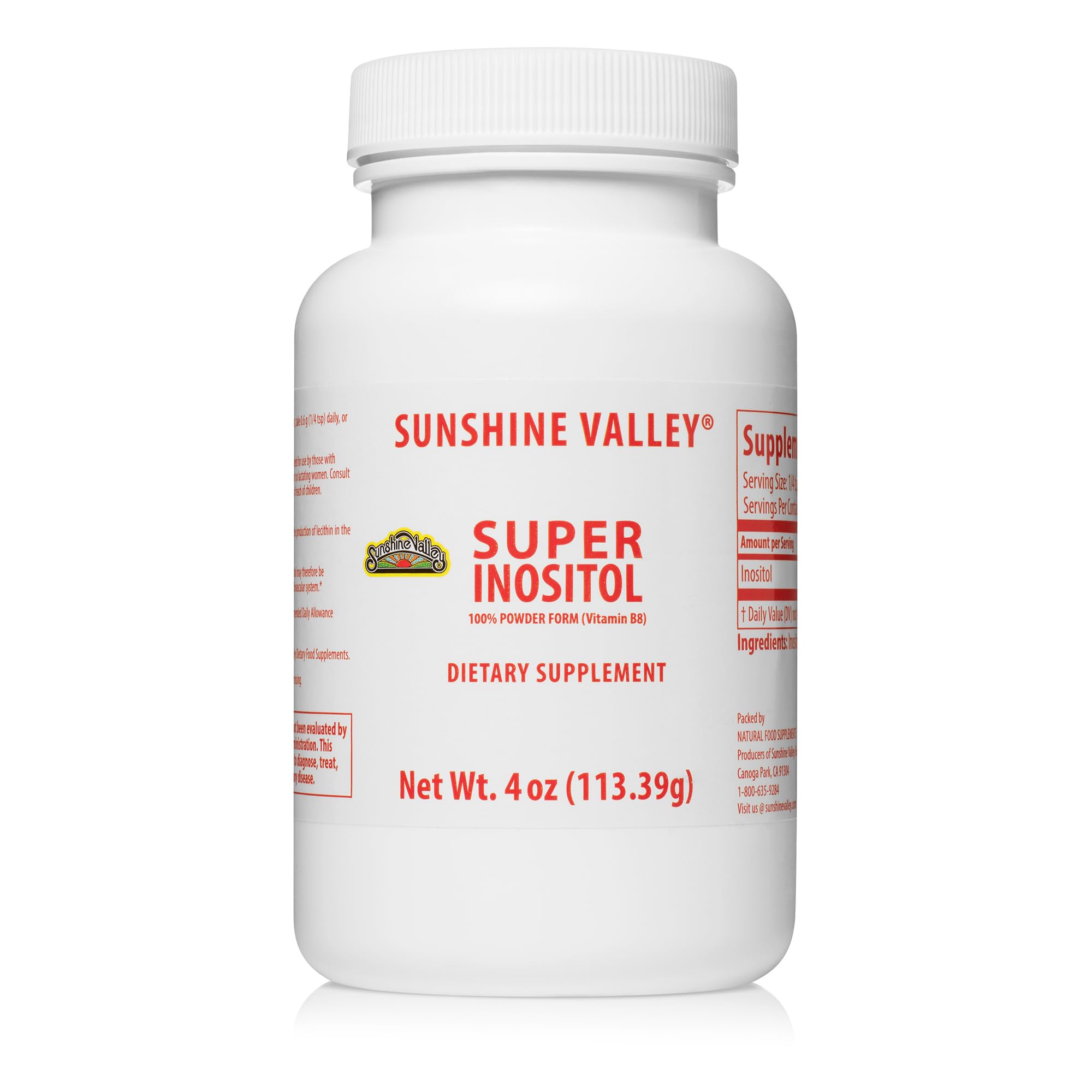 Sunshine Valley front packaging showing 4 oz jar and label benefits