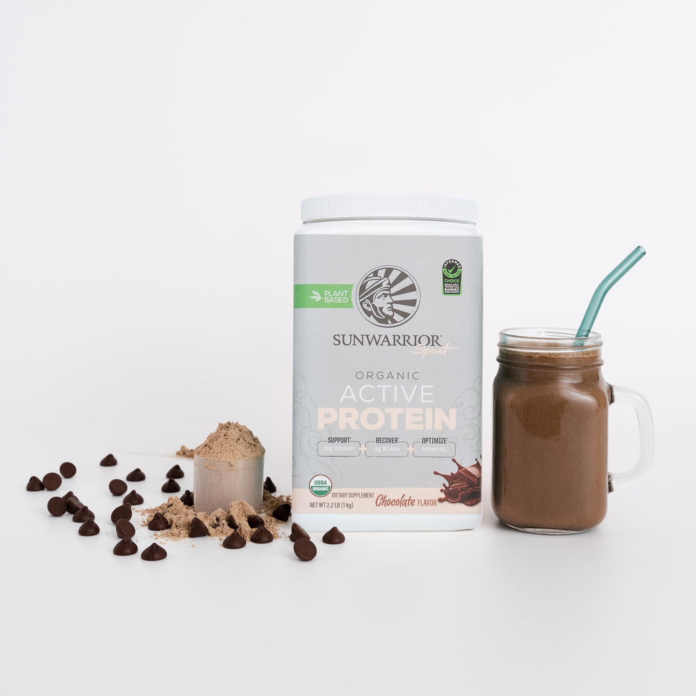 Non-GMO, dairy-free and gluten-free Sunwarrior protein powder certification image