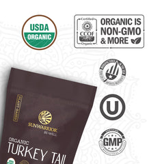 Ingredients for Sunwarrior Organic Turkey Tail Mushroom Powder