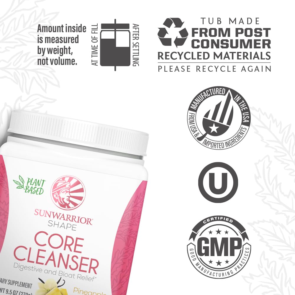 Sunwarrior Prebiotic Fiber Powder poured into a glass, hydrating and tasty routine.
