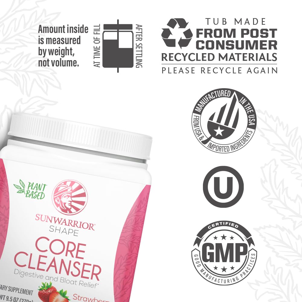 Sunwarrior probiotic enzymes DE111 closeup highlights probiotic blend for gut health.