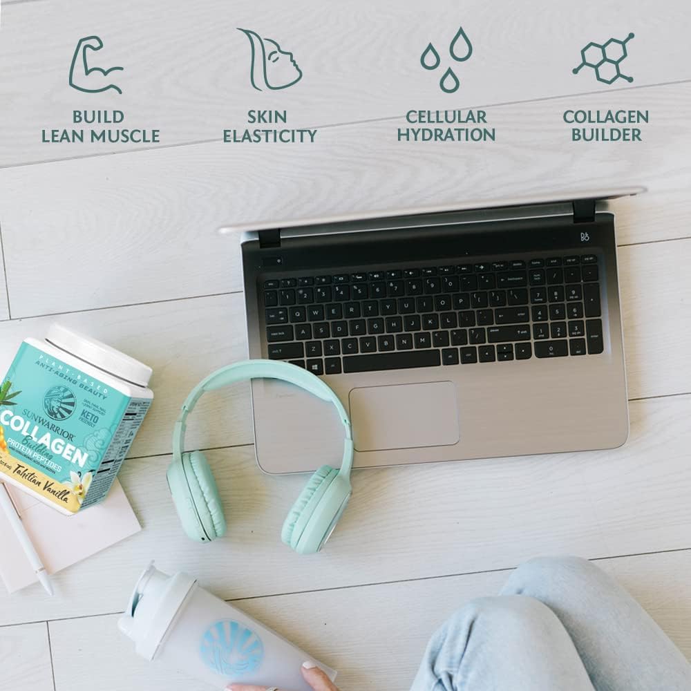 Ingredients icons for hyaluronic acid, silica, and biotin