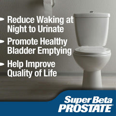 Front view of Super Beta Prostate box and bottle