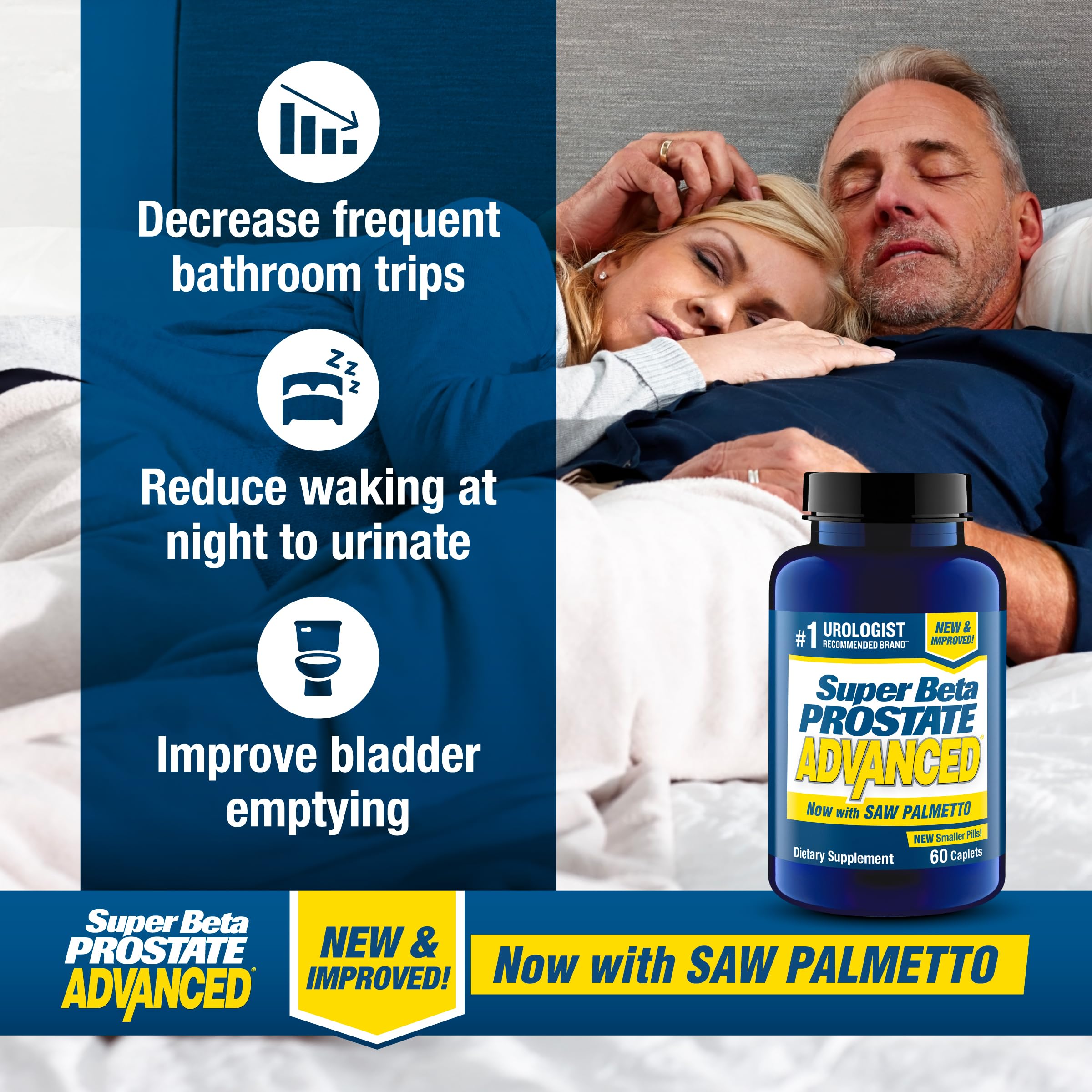 Back label of SUPER BETA PROSTATE Advanced bottle with supplement facts