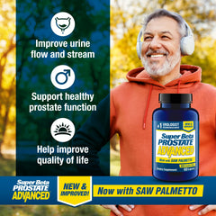 Side view of SUPER BETA PROSTATE Advanced bottle