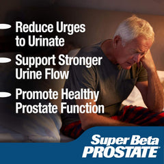 Back label and packaging close-up of Super Beta Prostate