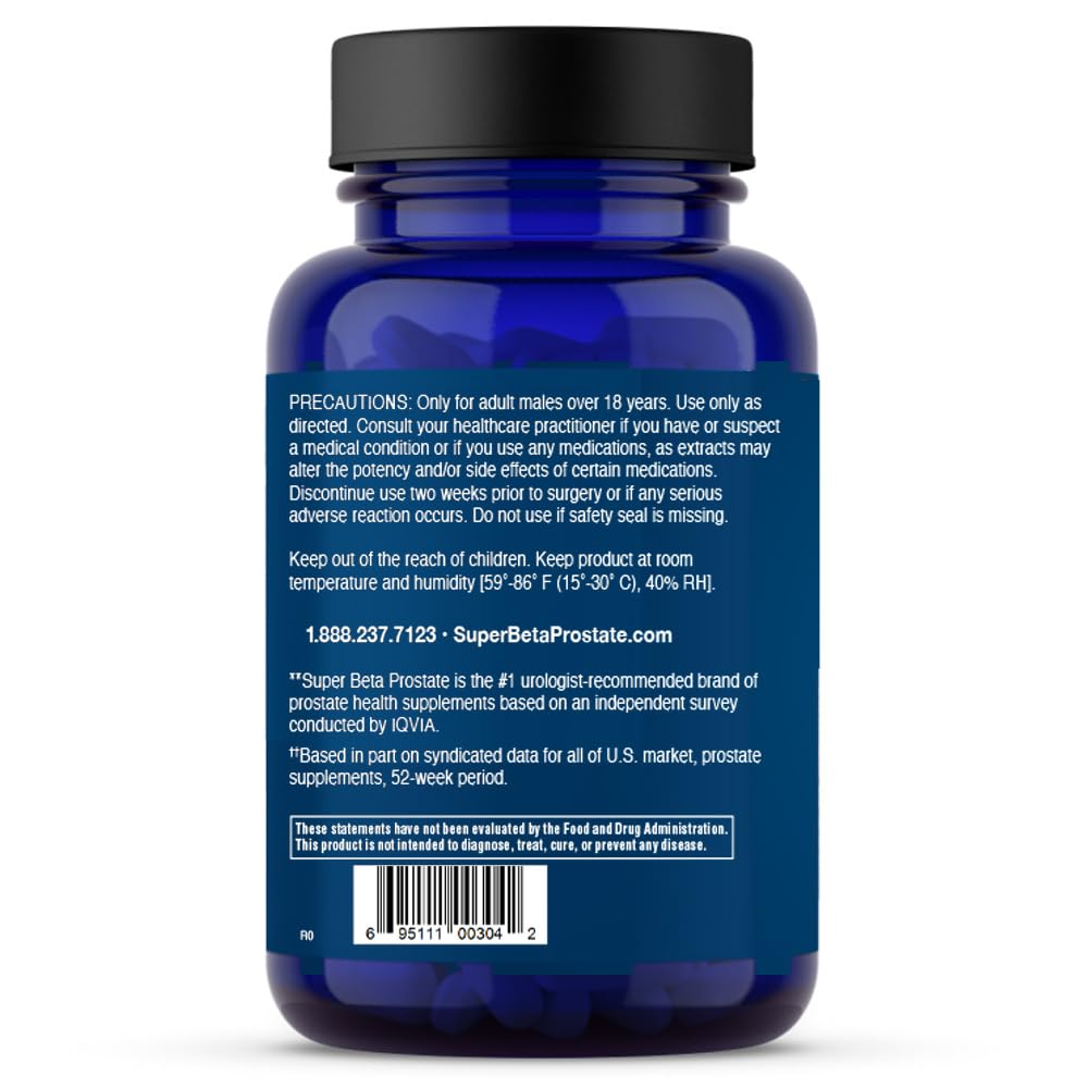 Super Beta Prostate Max 60 count packaging and branding