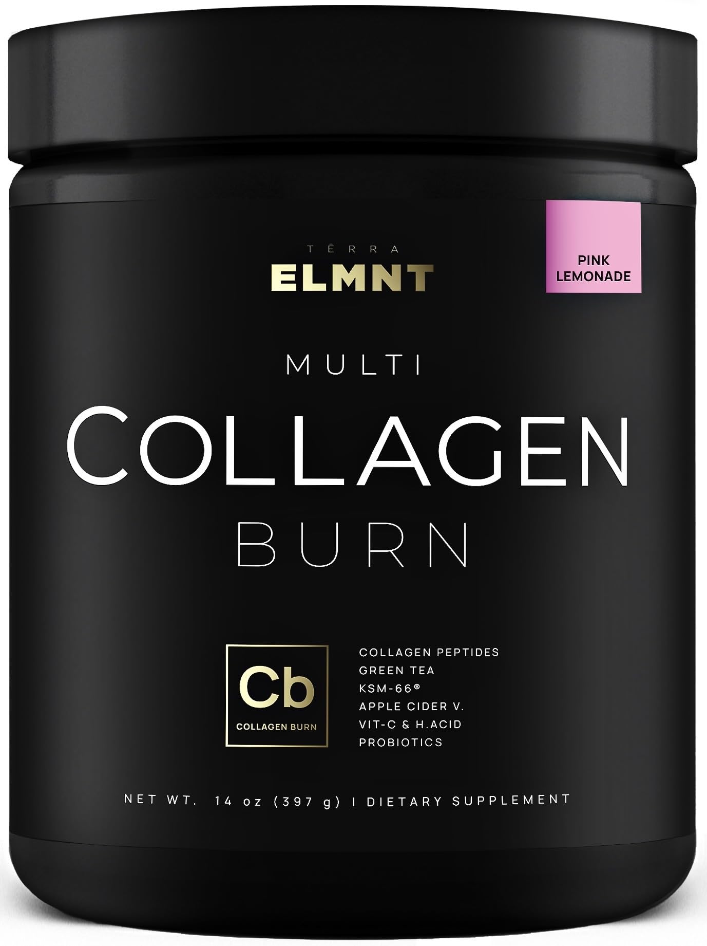 Pink Lemonade flavored Super Collagen Burn powder for women