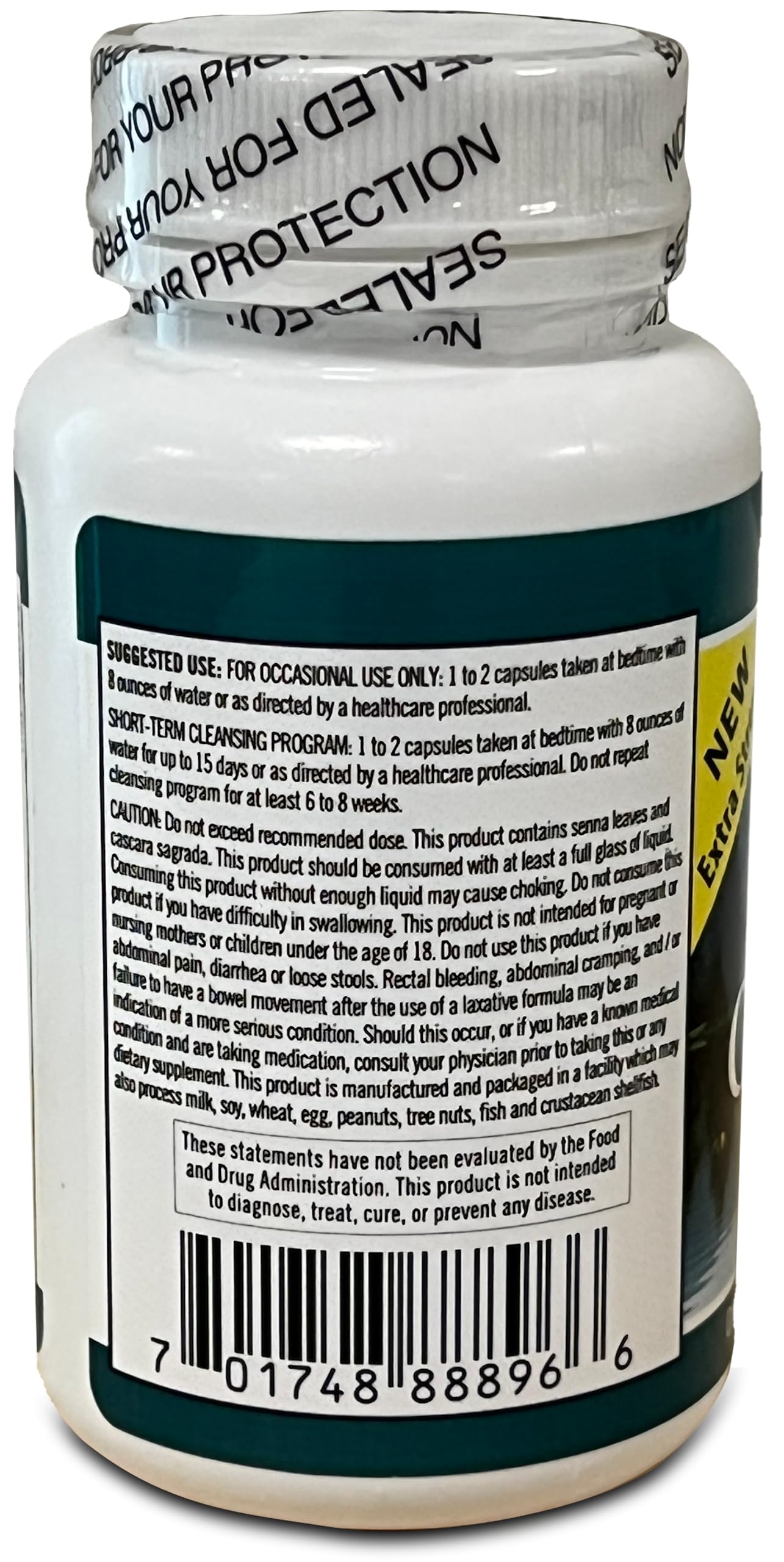 Feature list for colon health and thorough cleanse