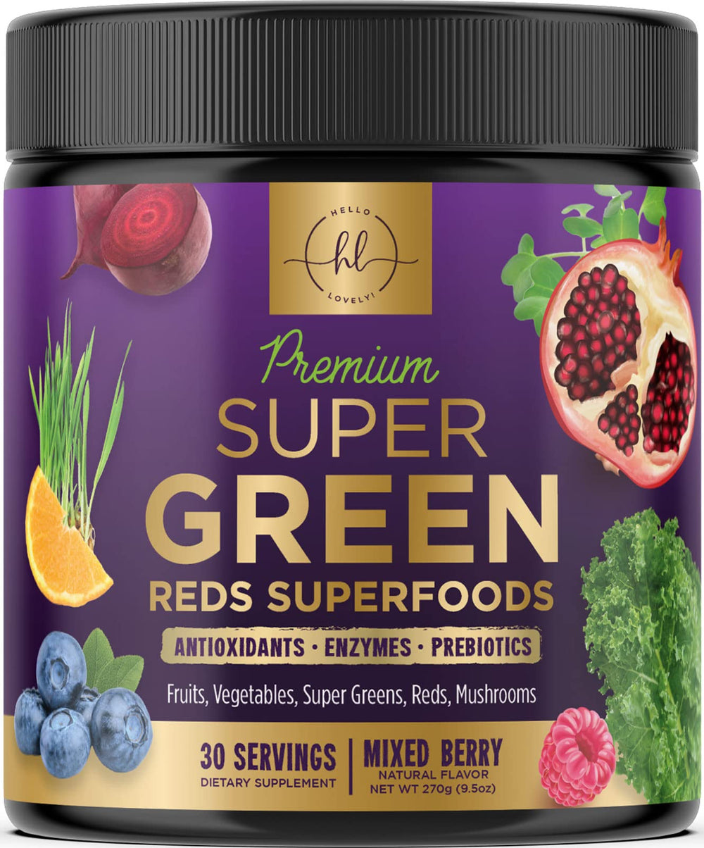 Bottle of Super Green Powder with 30 servings