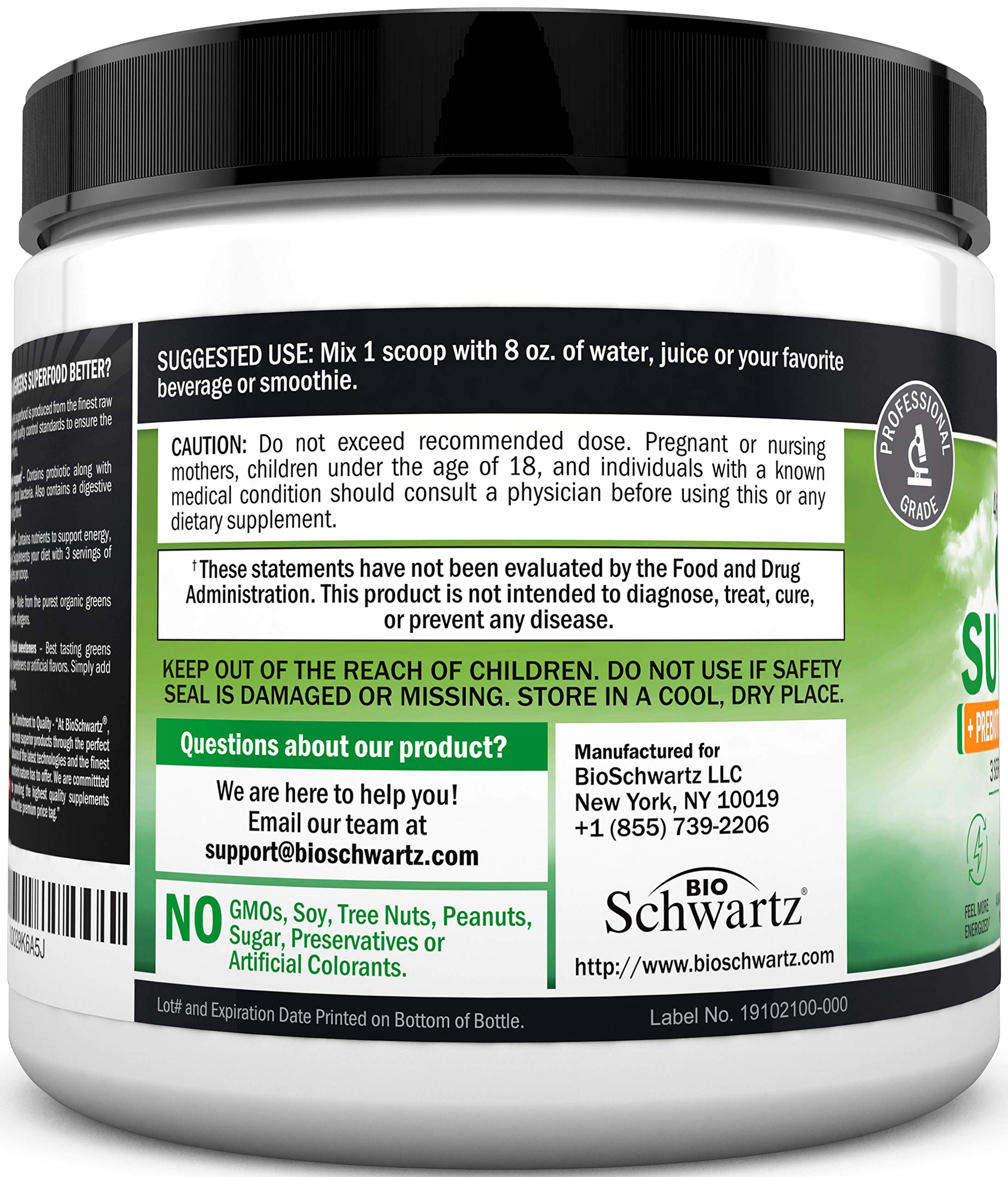 Image showing daily use and serving suggestion for Super Greens Powder