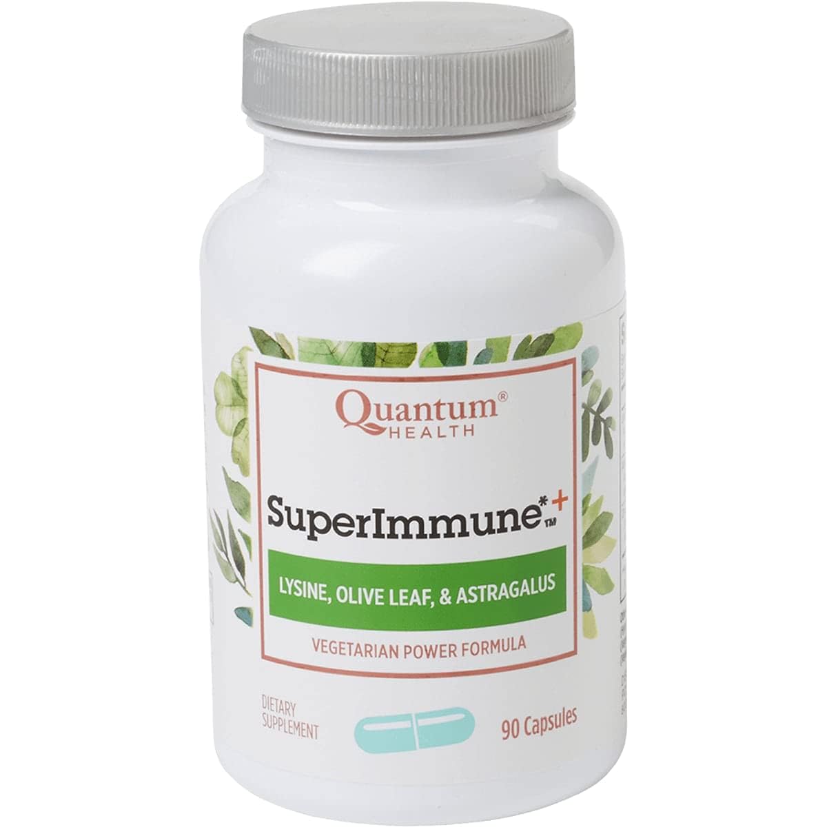 Super Immune Plus Lysine 90 Vegicaps bottle - Quantum Health