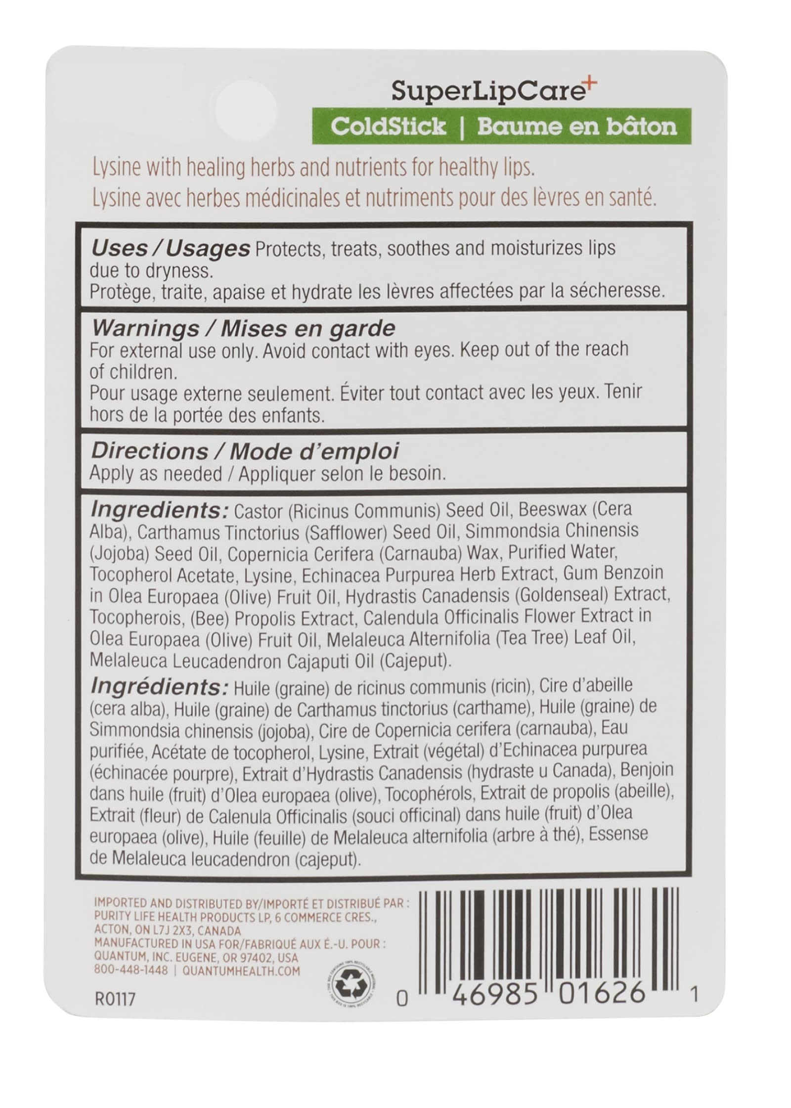 Coldstick being used outdoors with SPF21 protection