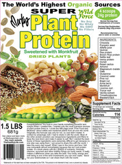 Close-up of ingredients including pine nuts, durian, chlorella and prickly pear cactus
