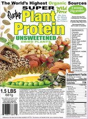 Close-up of texture and ingredients including pine nuts, chlorella, durian and prickly pear cactus