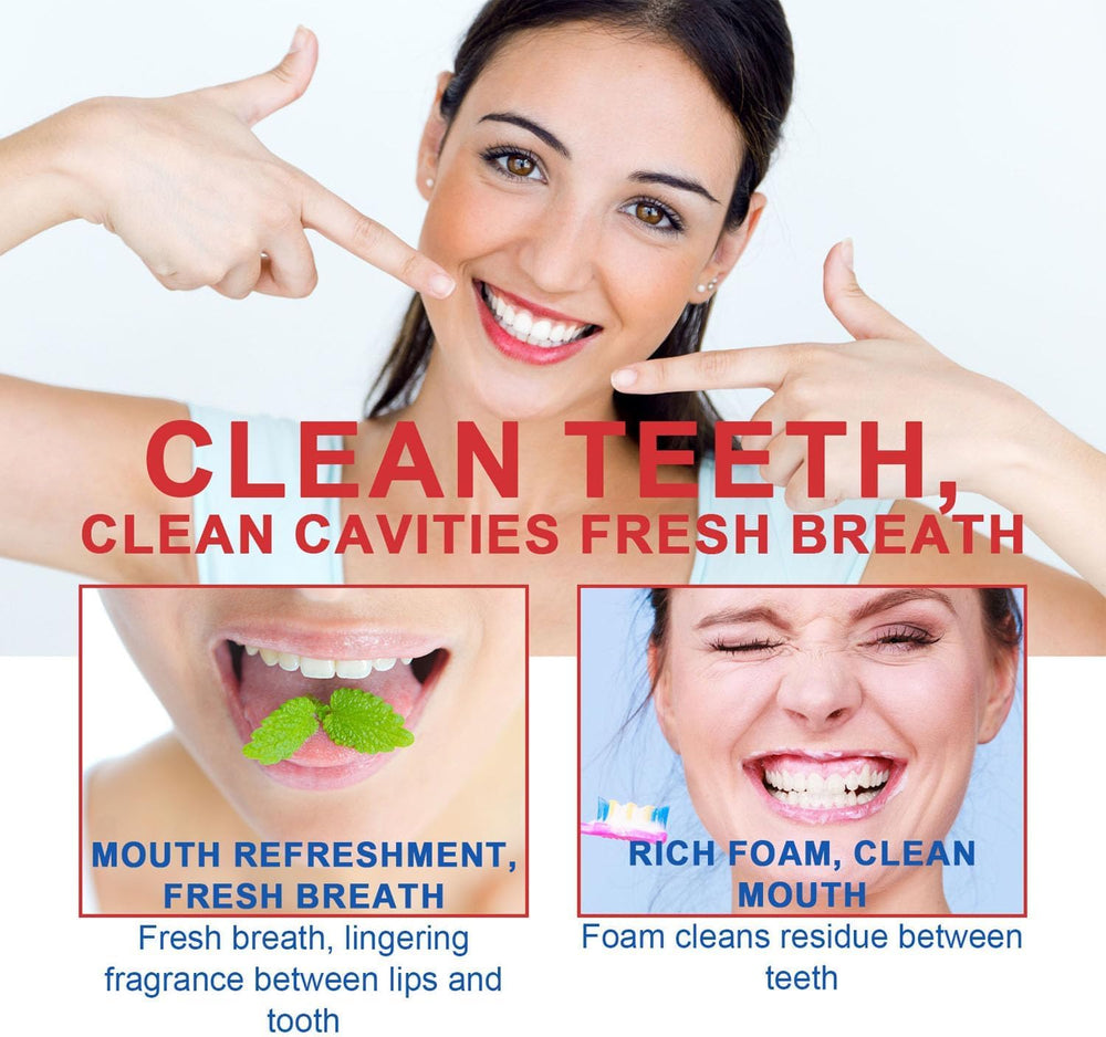 Fresh breath concept with mint leaves and toothpaste