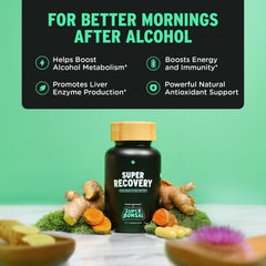 Super Recovery product label and packaging