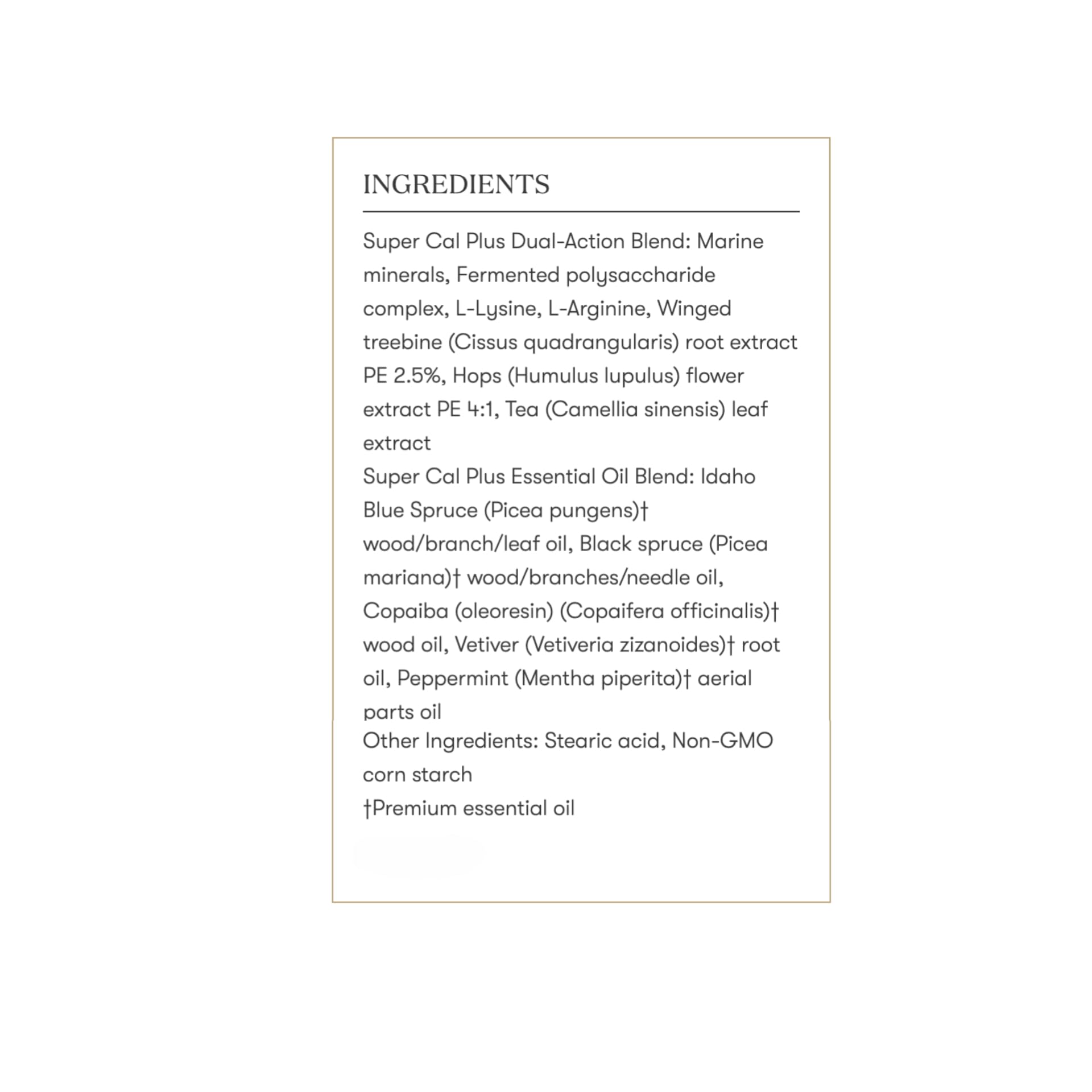 Young Living logo on Super Cal Plus packaging